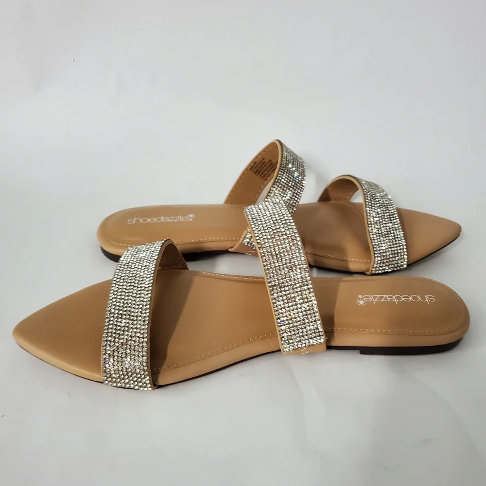 NEW Rhinestone Sandals Size 10